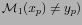 $\mathcal{M}_1(x_p)\not=y_p)$