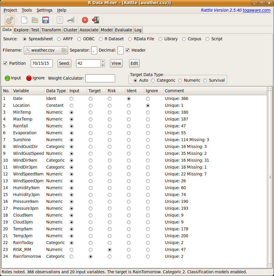 Data Mining Survivor Getting_Started Loading a Dataset